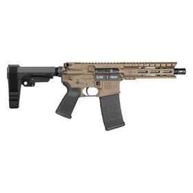 Diamondback Firearms DB-15 5.56 AR Pistol With SBA3 Arm Brace - FDE - 7"
